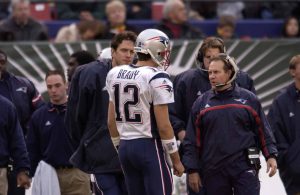 Player talking with coach