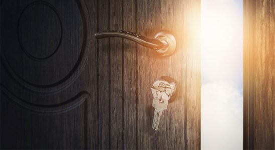 Key in keyhole