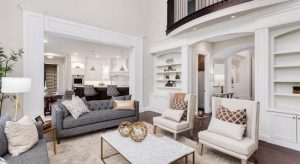 Living room with sofa set