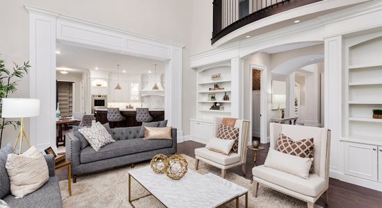 Living room with sofa set