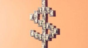 Money shaped in dollar sign