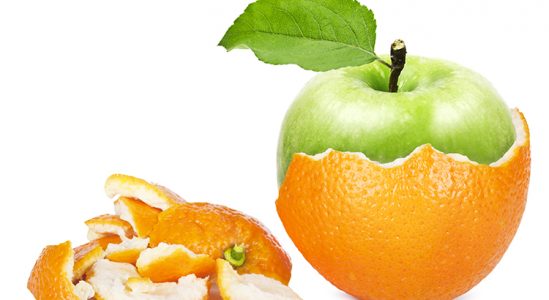Apple and orange