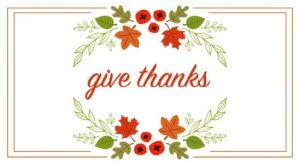 Give thanks