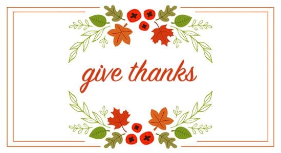 Give thanks