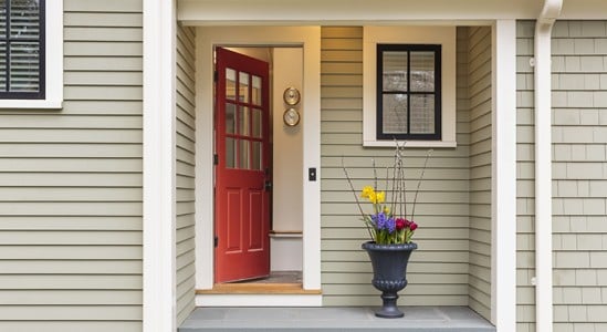 Front door of a house