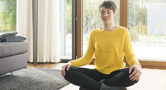 Woman doing yoga