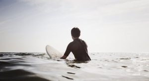 Man surfing at the beach
