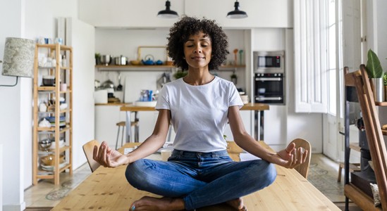 Woman doing yoga