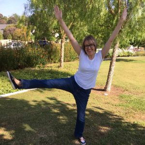 Hilarious posing of woman