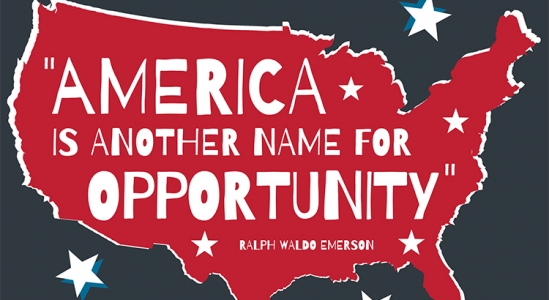 America is another name for opportunity