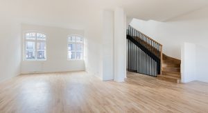 Empty living room of a modern villa