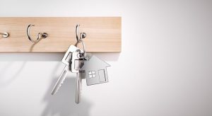 Hanging House Keys with Keyring